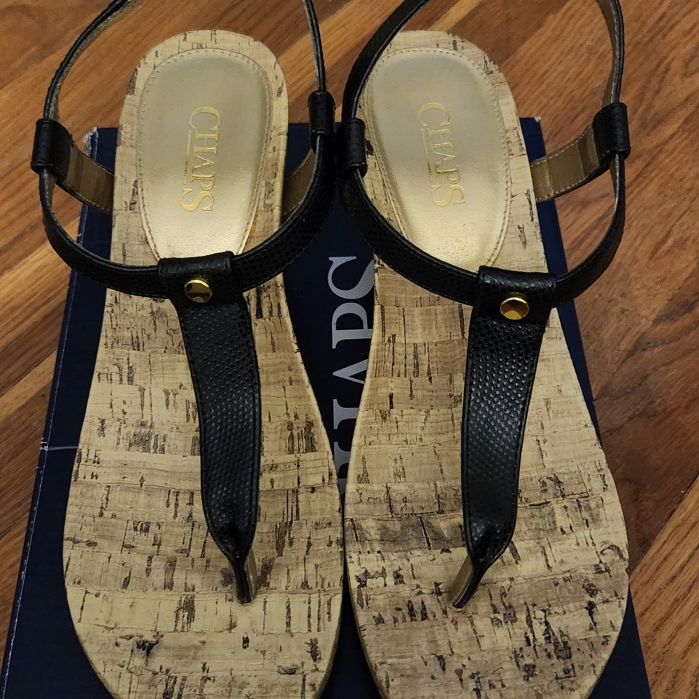 Chaps Raevyn Womens Wedge Sandals Size 8B